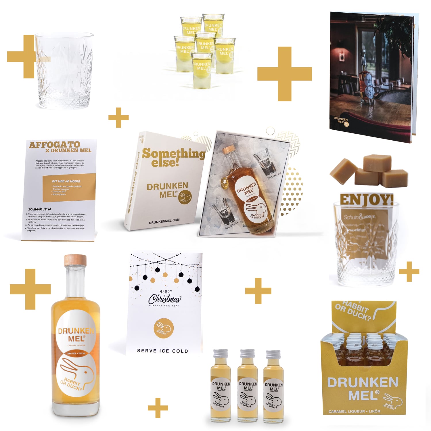 Stel zelf je kerstpakket samen met heerlijke Drunken Mel Drunken_mel_mogelijkheden_zelf_samenstellen